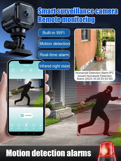 AS03 intelligens WiFi biztonsági kamera – 1080P HD, éjjellátó, mozgásérzékelő, alacsony energiafogyasztás