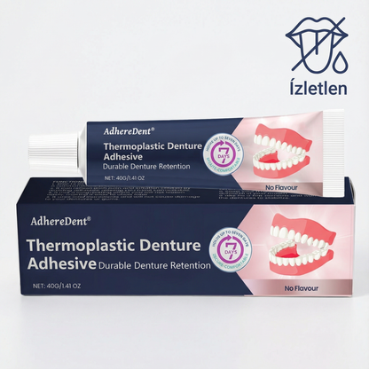 🎁1 vásárol 2 ingyen kap⏰Féláron korlátozott ideig🦷AdhereDent® Fogsorragasztó – 7 Napig Tartó Biztonság! Cinkmentes & Vízálló!