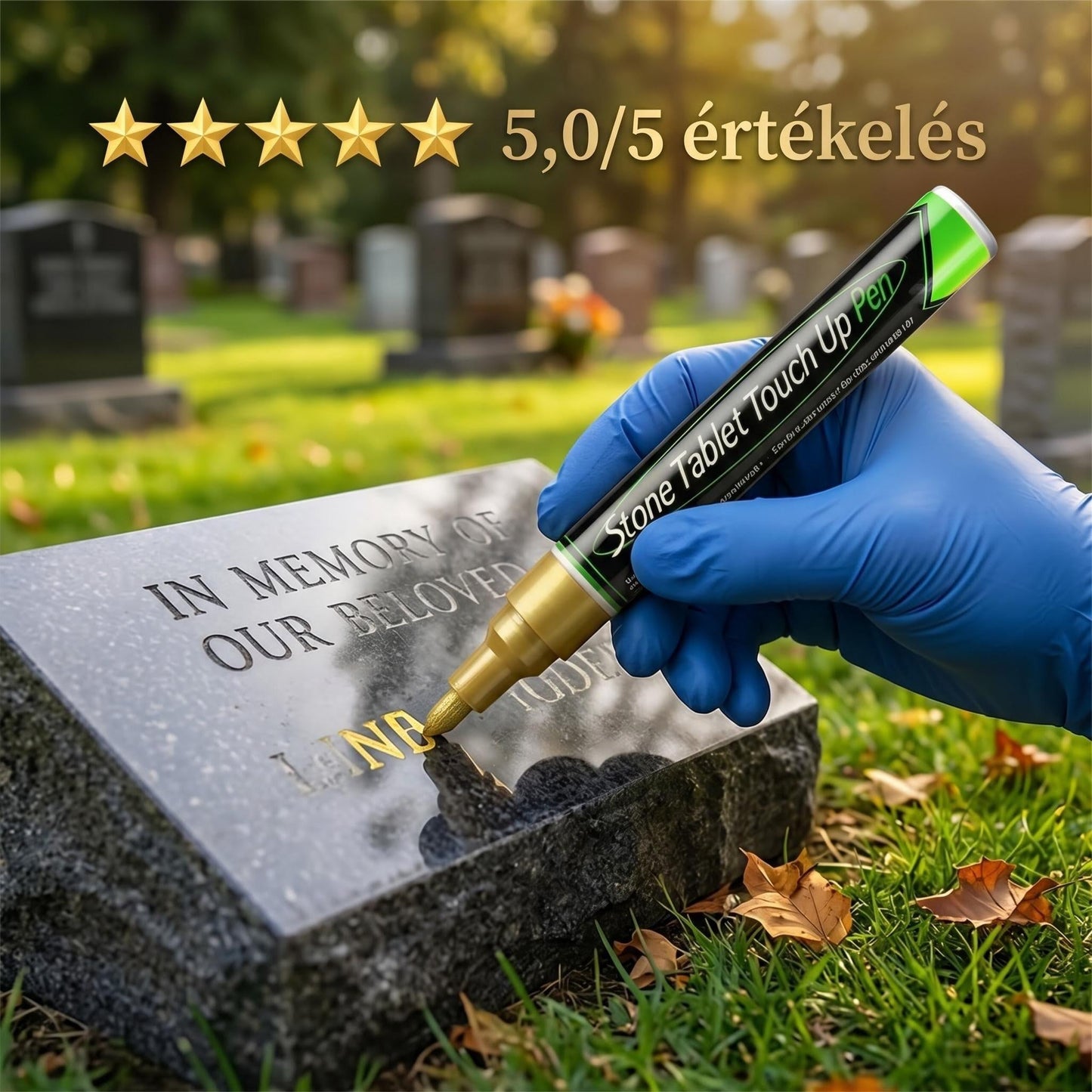 🔥🔥2+4 ingyenes🐦Arany sírkő jelző a kifakult sírfeliratok helyreállításához🖌️