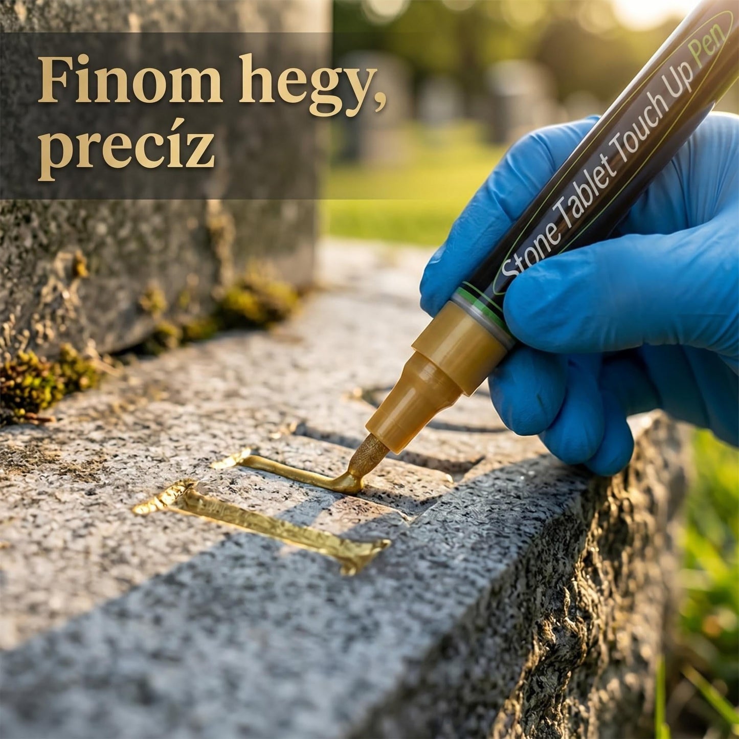 🔥🔥2+4 ingyenes🐦Arany sírkő jelző a kifakult sírfeliratok helyreállításához🖌️