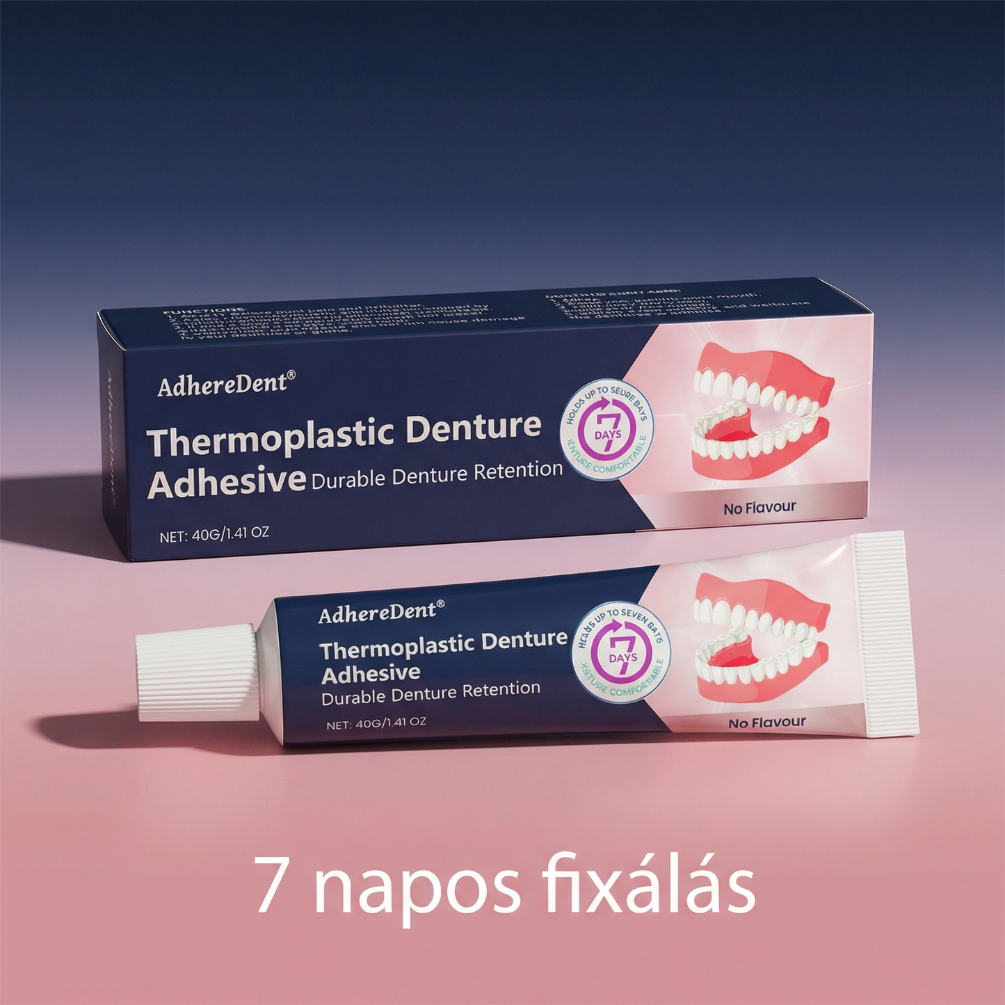 🎁1 vásárol 2 ingyen kap⏰Féláron korlátozott ideig🦷AdhereDent® Fogsorragasztó – 7 Napig Tartó Biztonság! Cinkmentes & Vízálló!