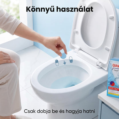 🎁🔥12+4 ingyenes🚽 Citromillatú WC-tisztító tabletták✨ Makacs foltok nélkül, hosszú távú frissesség a fürdőszobában!