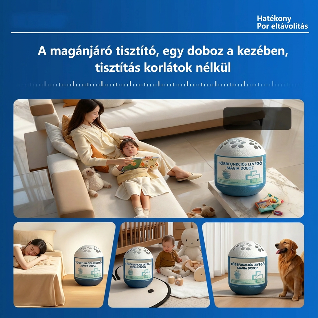 🎉Bestseller akció [🔥1+1 ingyenes🔥]🍃 Automatikus porgyűjtő doboz – Növényi alapú, áram nélkül, teljesen biztonságos!