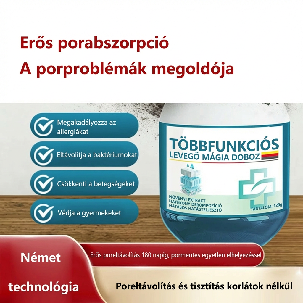 🔥1+1 ingyenes [2 tétel]⏰Időkorlátozott ajánlat🍃Automatikus Porgyűjtő Doboz – Növényi Alapú + Tisztább Levegő!