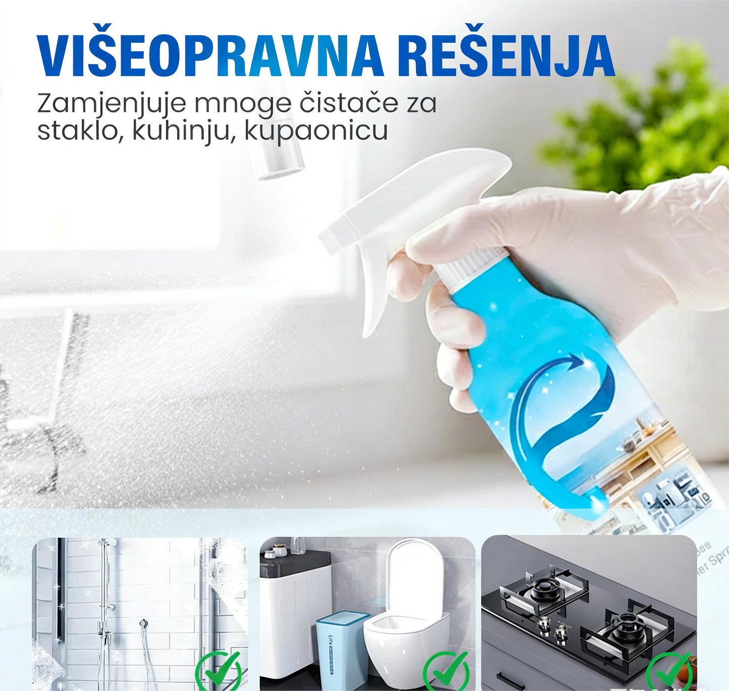 📢📢AKCIÓ!!🔥1 vásárol 1 ingyen kap🔥Többcélú konyhai spray – tisztaság és frissesség! 🍋🧼