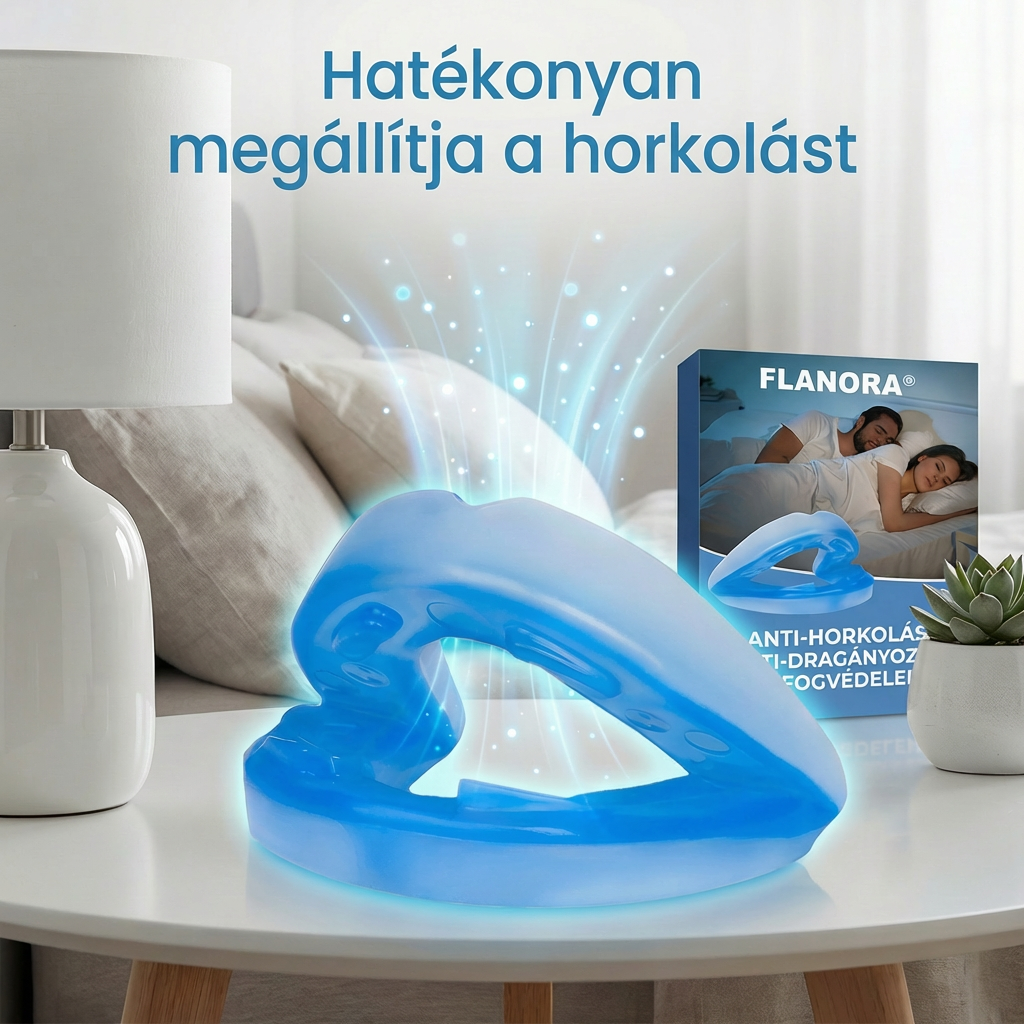 🔥1+1 ingyen😴 Flanora® Plus horkolásgátló szájfeltét🌙 Ultravékony állítható alvási betét – Azonnal csökkenti a horkolást, fájdalom és állkapocsfájdalom nélkül!