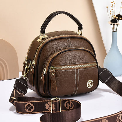 🎉45% árcsökkentés✨Keresztpántos elegáns kézitáska👜Boho stílusú többfunkciós bőr táska – Állítható széles vállpánt, többrekeszes rendezett tárolás!