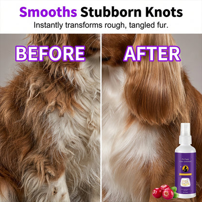 💰Többet vásárol, többet spórol!🐾 Levendulás szőrcsomó oldó spray – Stresszmentes állatápolás！