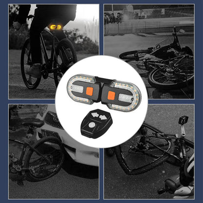 😜40% árcsökkentés💡 LED hátsó lámpa távirányítóval🚴 Vezeték nélküli irányjelző lámpa – Biztonságos kerékpározás mindenkor!