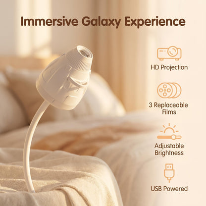 🌌 Állítható fókuszú HD űrprojektor🚀 Egyedi űrkapszula design + USB-s tápellátás!