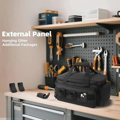 💥50% árcsökkentés!!! 🛠️Nagy sűrűségű vászon szerszámtáska – Tágas rekesz + MOLLE rendszer, teljes védelem!💼Ergonomikus munka táska🔧📏