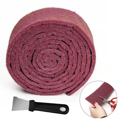 🧽✨ Professzionális súrolószivacs – 1 méter hosszú, vágható, vastag és tartós – Rozsda, foltok és szennyeződések ellen! 🛡️💪