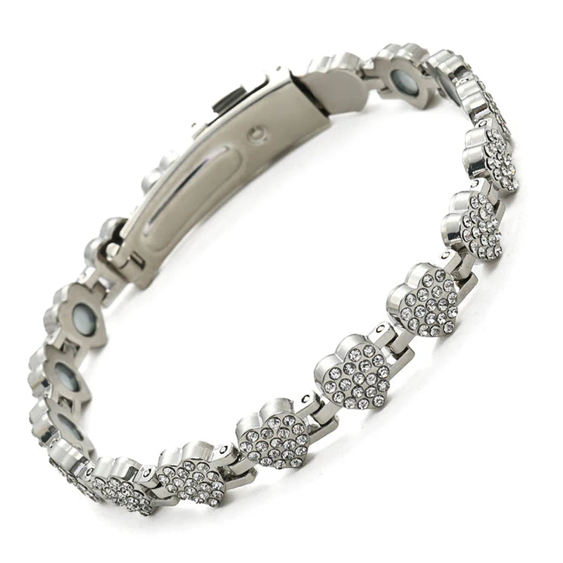 🎁1 vásárol 1 ingyen kap📿Gyönyörű karkötő 💎 Szív alakú réz karkötő – Elegancia és mágneses terápia egyben!
