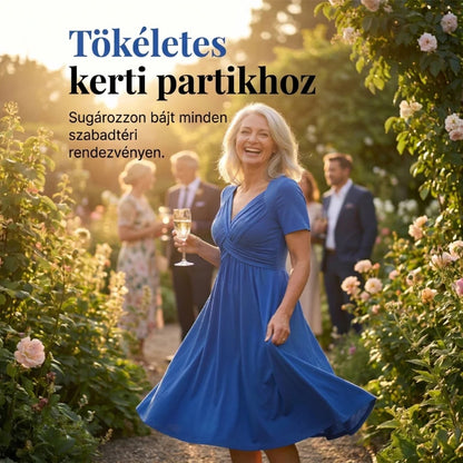 📿Ingyenes rózsa nyaklánc👗💖 Szív alakú nyakkivágású ruha – Prémium légáteresztő keverék, ráncálló utazási alapdarab! ✨🌿