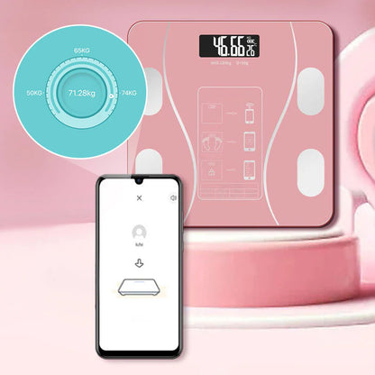 📱 Bluetooth elemző mérleg⚖️ Intelligens testösszetétel mérleg – 18 egészségügyi adat pontosan!
