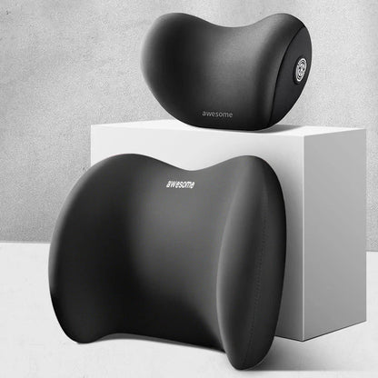 🚚Ergonomic design for perfect lumbar & seat support 🪑Nieodkształcalna, wysokiej jakości poduszka samochodowa！