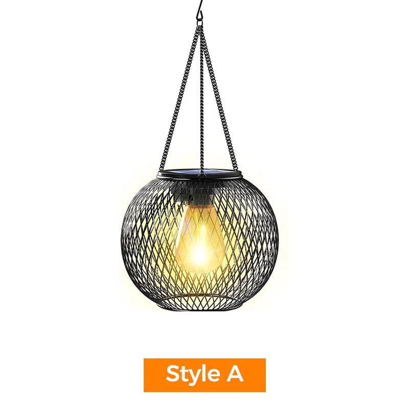 😜45% árcsökkentés ☀️🌟 Retro fém napelemes lámpa – Automatikus fény a kertedben és teraszon!