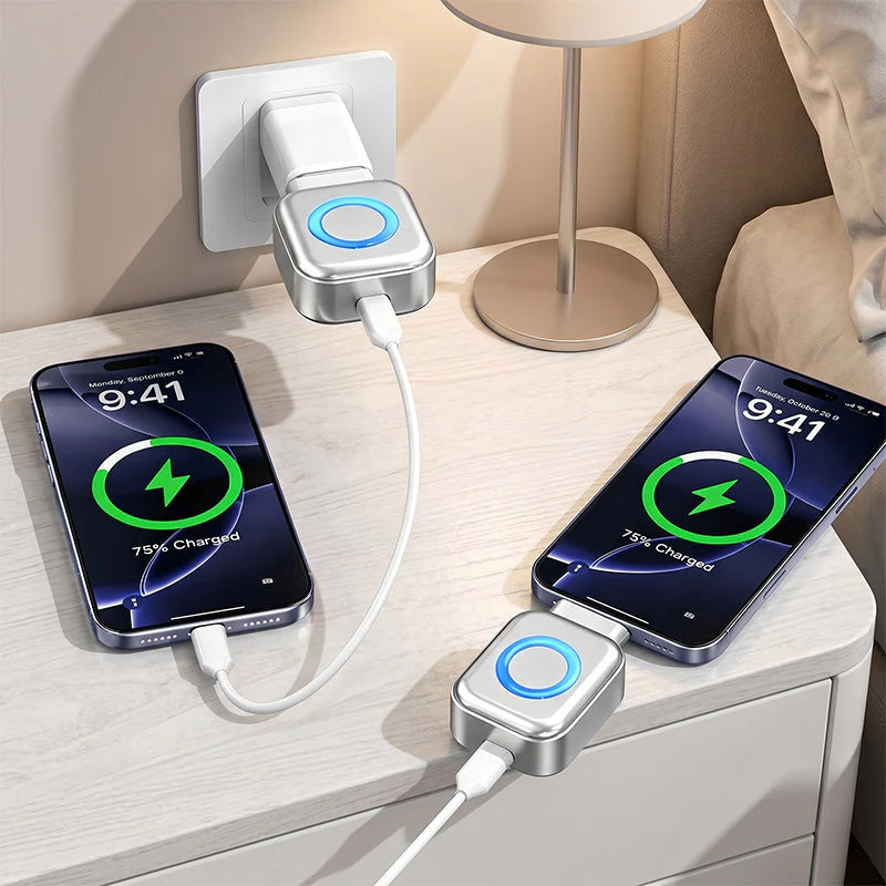 🛡️⚡ 140 W-os szupergyors töltés + AI automatikus kikapcsolás🔋 Intelligens jelzőgyűrű + univerzális kompatibilitás – Telefon, tablet, laptop!