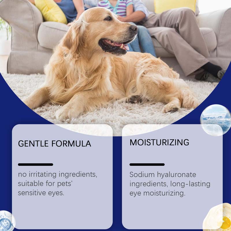 🌈2+1 INGYEN👁️ Kutyák és macskák szemcsepp🐾 Hidratáló állati szemcsepp – Mindennapi gyengéd szemápolás！