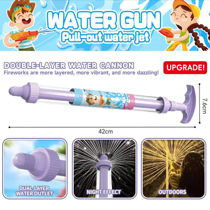 🌈🔫Világos szivárványos LED-es vízipisztoly💧3 egyszerű lépés, szivárgásmentes, gyerekbiztos！