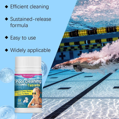 🎁1+1 INGYEN (2 db)🏊‍♂️ Medencetisztító tabletták kristálytiszta vízért – cseppentsd bele, oldd fel, merülj bele! 🌊✨