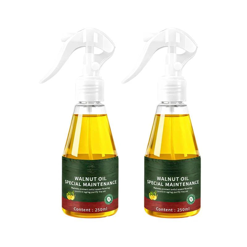 🔥1+1 ingyenes🌰 Természetes dióolaj faápoló spray – Azonnal eltünteti a karcolásokat, visszaadja a fa fényét!🪑Mélyen táplálja a fa felületeket, vegyszermentes védelem!
