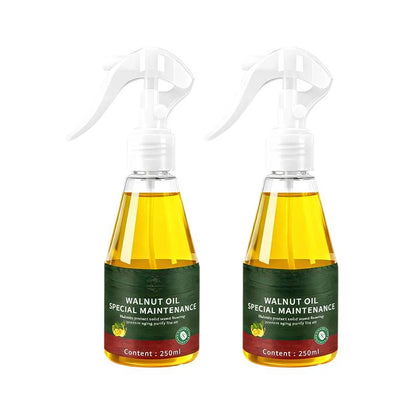 🔥1+1 ingyenes🌰 Természetes dióolaj faápoló spray – Azonnal eltünteti a karcolásokat, visszaadja a fa fényét!🪑Mélyen táplálja a fa felületeket, vegyszermentes védelem!