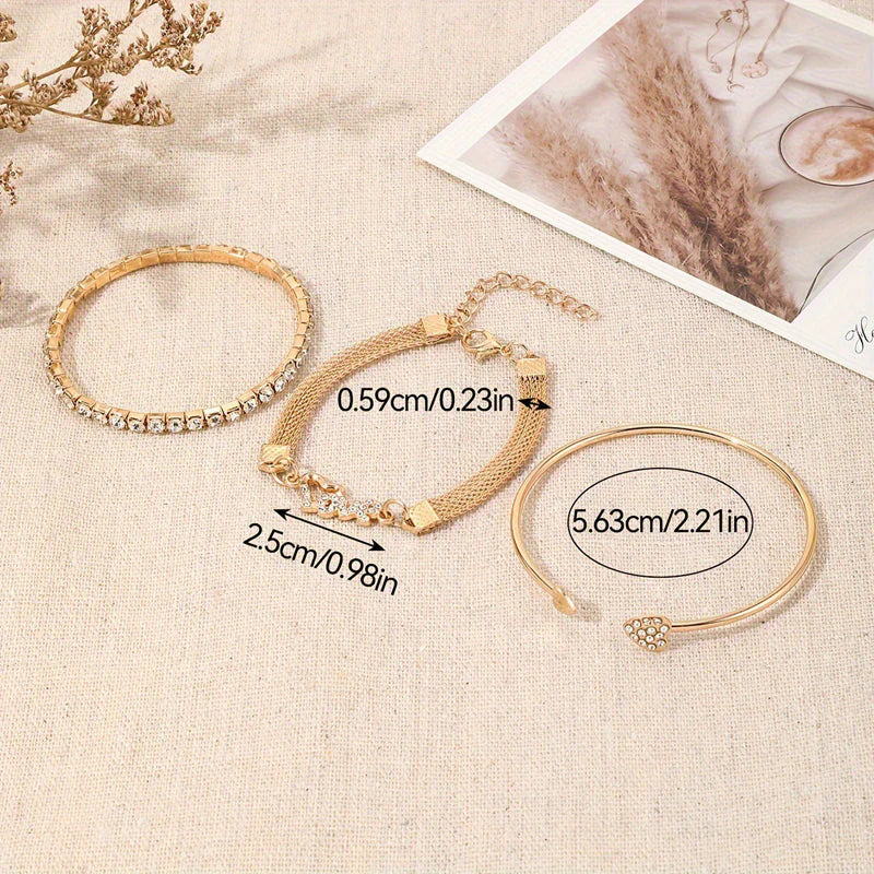 Háromdarabos boho stílusú karkötő szett