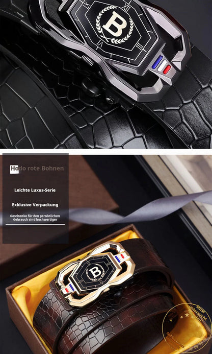 😍 50% kedvezmény🎩💼 Elegáns és praktikus: krokodilbőr és fényes fém a modern úriember számára!