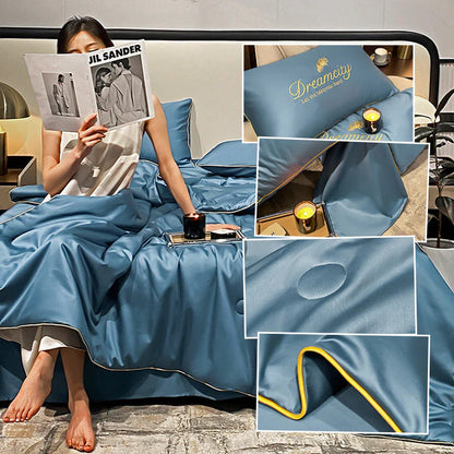 💎35% árcsökkentés🛏️2026 új, hűvös technológiájú ágyneműkészlet | Mosható és lélegző 💤☁️ Aludj, mintha a felhőkön feküdnél ！