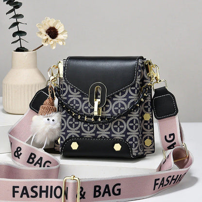 🎁Ingyenes ajándék-🎊Gyönyörű medál👜✨Elegáns geometrikus mini válltáska – Prémium PU bőr, sokoldalú és rendezett！