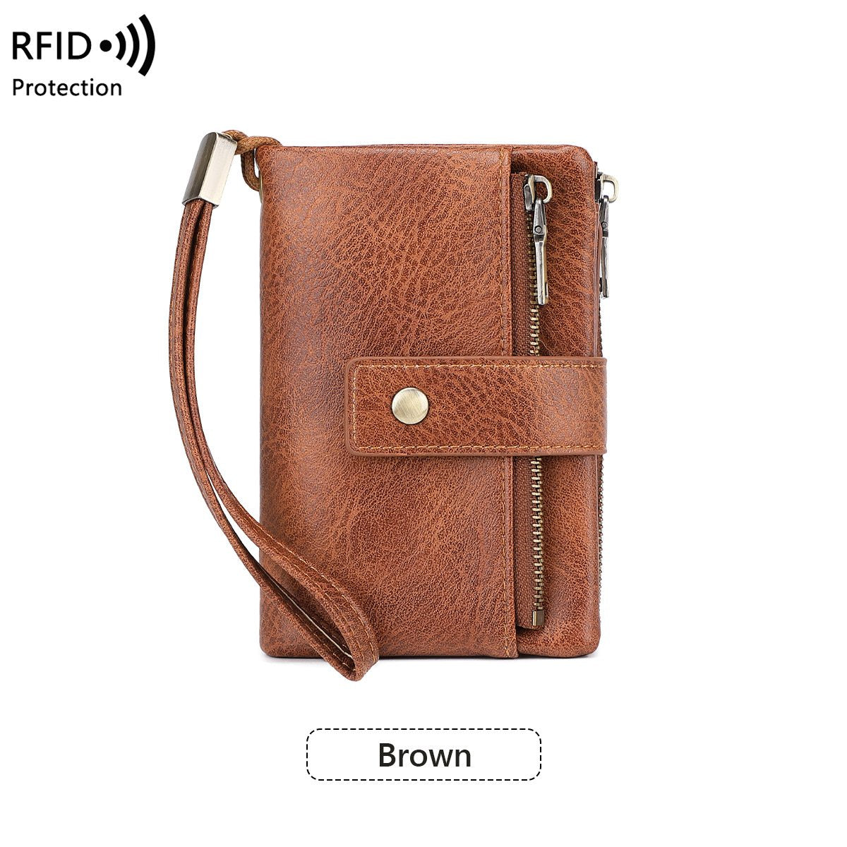 💼 Kétszínű PU bőr pénztárca🔒 RFID védett női pénztárca – Adatvédelem és elegancia egyben!