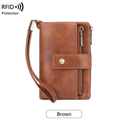💼 Kétszínű PU bőr pénztárca🔒 RFID védett női pénztárca – Adatvédelem és elegancia egyben!