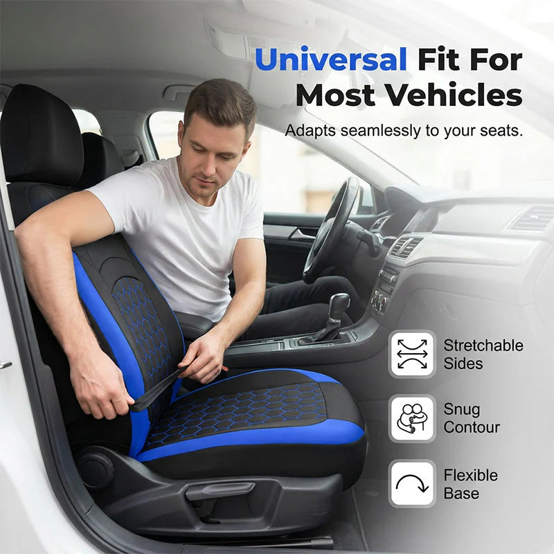 💥🎉49% árcsökkentés💺🚗Univerzális, 9 darabból álló autóüléshuzat-készlet, 5 üléses modellekhez🛡️!