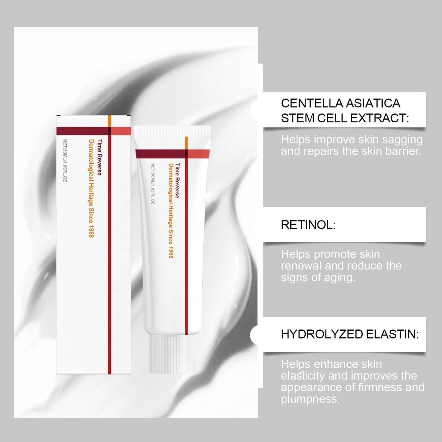 🔥1 vásárol 1 ingyen kap⏳Time Reverse Anti-Aging Cream – Azonnali lifting + ránctalanítás 50 ml-ben!