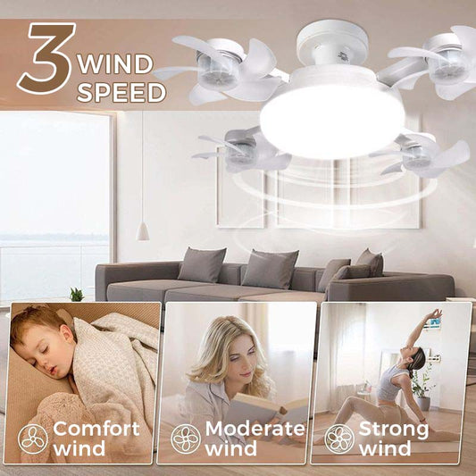 💥🔥50% kedvezmény🌀💡 Távirányítású LED mennyezeti ventilátor – Összehajtható lapátok, állítható fény, időzítő – Minden egyben! 🏠✨