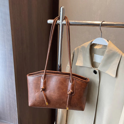 👍2026 Új modell😜30% árcsökkentés👜 Vintage stílusú PU bőr válltáska – Prémium minőség, praktikus és nőies mindennapi kiegészítő!