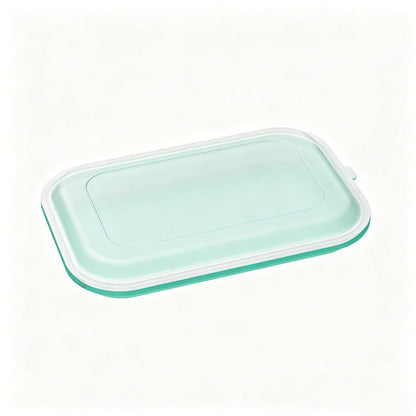 🍱💧 Hordozható szilikon ételdoboz – Rugalmas, kompakt, szorosan záródó fedéllel, tökéletes irodai ebédhez és utazáshoz! 🌿✨