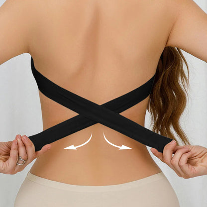 😜35% árcsökkentés ✨ Pánt nélküli melltartó💖 Oldalról záródó bikinifelső – Kényelem és nőies megjelenés együtt!