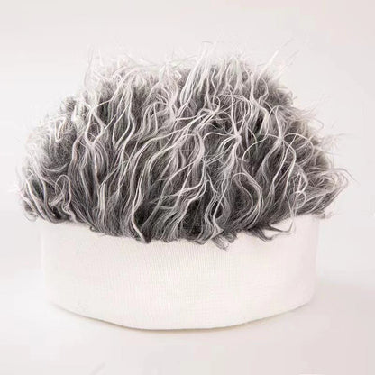 👍2026 Új modell🧢 Hip-hop parókás sapka✨ Uniszex design – Természetes megjelenés, egész napos kényelem!