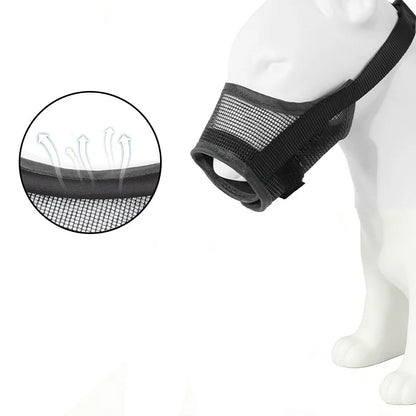 🎁1+1 INGYEN (2 db) 🐕 Védje meg kutyáját – Légáteresztő hálós szájkosár harapás és rágás ellen!