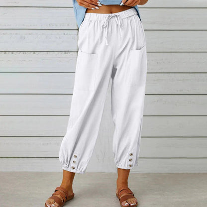 😜40% árcsökkentés👖💖 Puha pamut-len szövet – Lélegző, nem gyűrődik, napokig kényelmes!