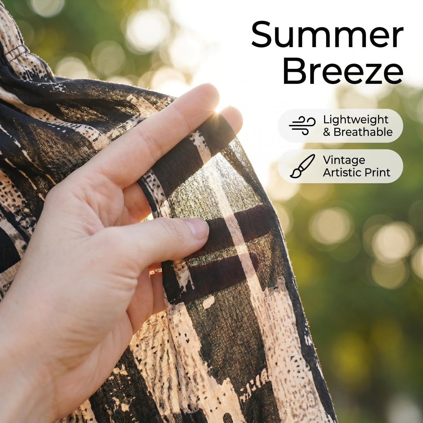 👖🌸 Retro nyomtatott rövidnadrág – Elasztikus derék, laza egyenes szárú szabás, 5 színben! ☀️✨