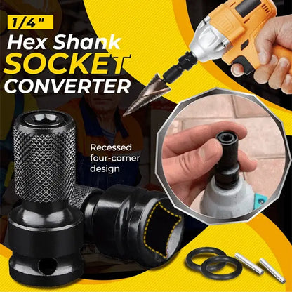 🎁1+1 INGYEN (2 db)🧰⚙️ Gyorskioldós befogóadapter🔧 1/2→1/4 hüvelykes szerszámátalakító adapter！