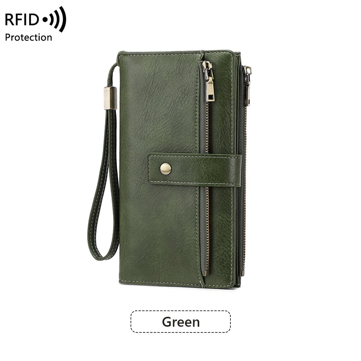 💼 Kétszínű PU bőr pénztárca🔒 RFID védett női pénztárca – Adatvédelem és elegancia egyben!