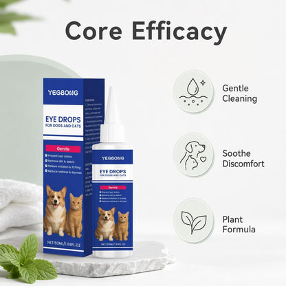 🐕👁️ Kíméletes könnyfolt-tisztító – Mentakivonattal, növényi alapú formulával, macskáknak és kutyáknak! 🐱✨