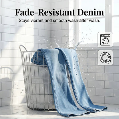 🕰Féláron korlátozott ideig👖 Magas derékú peach lift farmer✨ 4 irányú rugalmas farmer – Karcsúsító hatás és stílus minden napra!