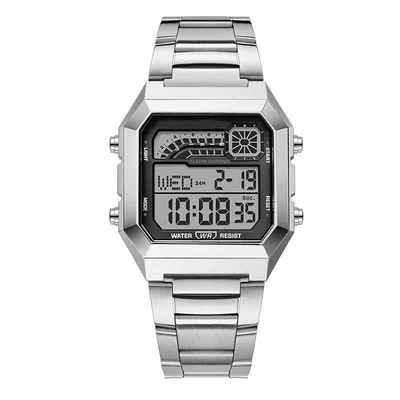 🎁⏰Az utolsó 50 db Ingyenes ajándék-📿Gyönyörű karkötő⌚💎 Uniszex digitális óra – Modern funkciók és tartózkodás egyben!