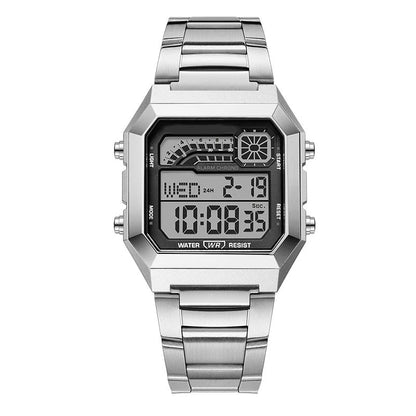 🎁⏰Az utolsó 50 db Ingyenes ajándék-📿Gyönyörű karkötő⌚💎 Uniszex digitális óra – Modern funkciók és tartózkodás egyben!