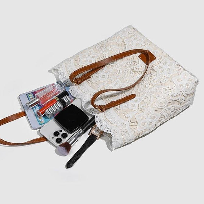 🔝 Legnépszerűbb termékek👛 Elegáns fehér csipkés táska – Stílus és praktikum egyben✨Mindennapokra és külön alkalmakra!